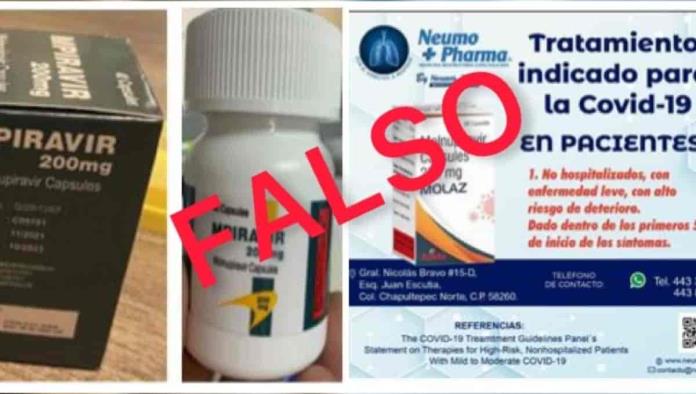 !Cuidado! Circulan falsa pastillas Molnupiravir