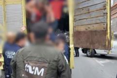INM rescata a 116 migrantes hacinados en un camión en Puebla